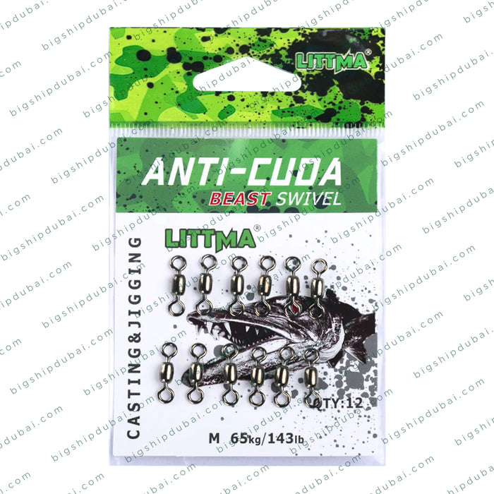  Premium LITTMA Anticuda Beast Swivel – High Strength for Saltwater & Freshwater