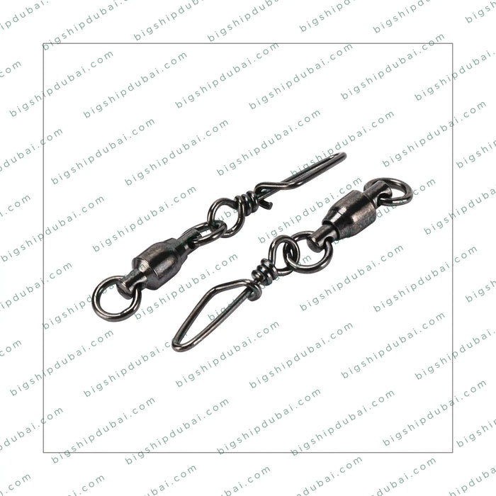 High-strength LITTMA Ball Bearing Swivel with Coastlock Snap for smooth performance and reduced line twist. Ideal for freshwater and saltwater fishing, featuring a secure connection for quick rig changes and enhanced lure action.
