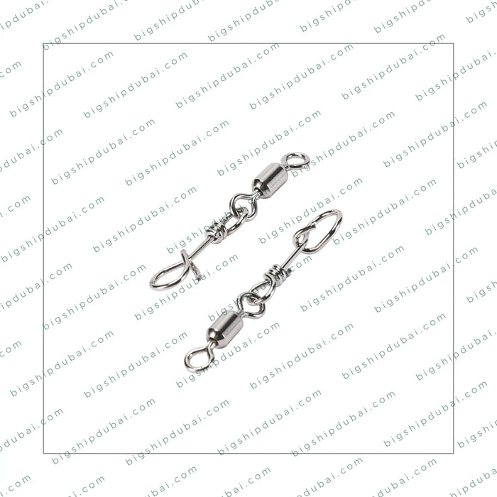 Durable LITTMA Power Rolling Swivel with Fast Snap for quick and secure rig changes. Designed for tangle-free fishing in freshwater and saltwater, reducing line twist and perfect for medium to large fish species.