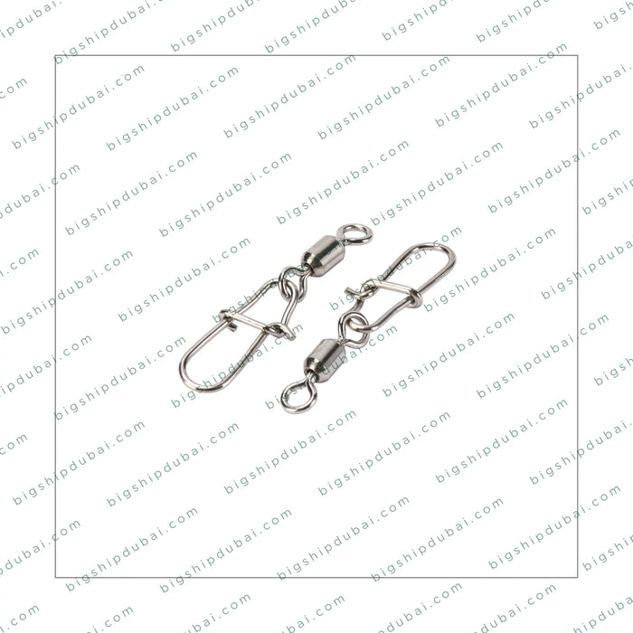 Durable LITTMA Power Rolling Swivel with Nice Snap for quick and secure rig changes. Designed for tangle-free fishing in freshwater and saltwater, reducing line twist and perfect for medium to large fish species.