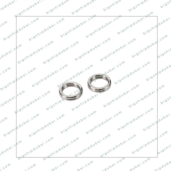 High-strength Power Split Ring made from premium stainless steel for corrosion resistance. Perfect for securing lures and hooks in freshwater and saltwater fishing, ideal for big game and high-tension rigs.