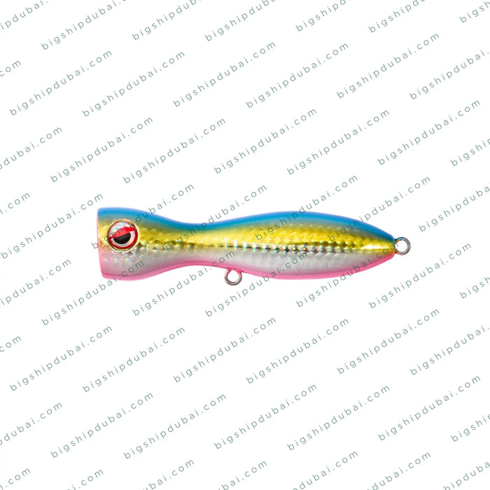 Colorful fishing lure on a white background with 'bigshipdubai.com' watermark.